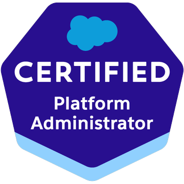 Salesforce Certified Administrator badge
