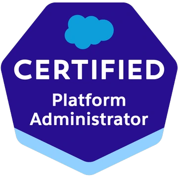 Salesforce Certified Administrator badge