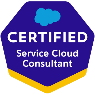 Salesforce Certified Service Cloud Consultant badge