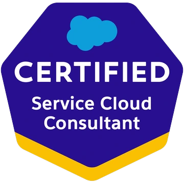 Salesforce Certified Service Cloud Consultant badge