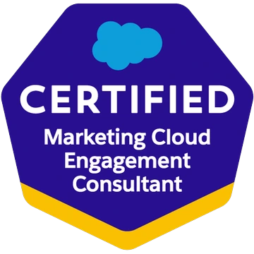 Salesforce Certified Marketing Cloud Consultant badge
