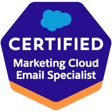 Salesforce Certified Marketing Cloud Email Specialist badge
