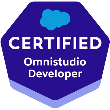 Salesforce Certified OmniStudio Developer badge