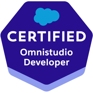 Salesforce Certified OmniStudio Developer badge
