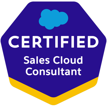 Salesforce Certified Sales Cloud Consultant badge
