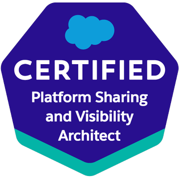 Salesforce Certified Sharing and Visibility Architect badge