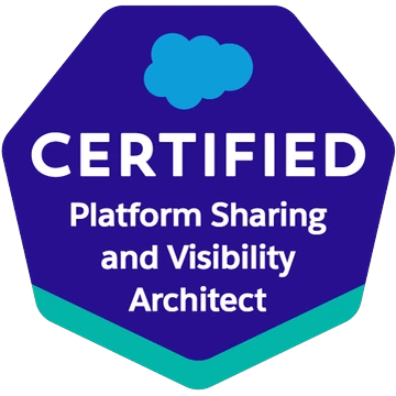 Salesforce Certified Sharing and Visibility Architect badge