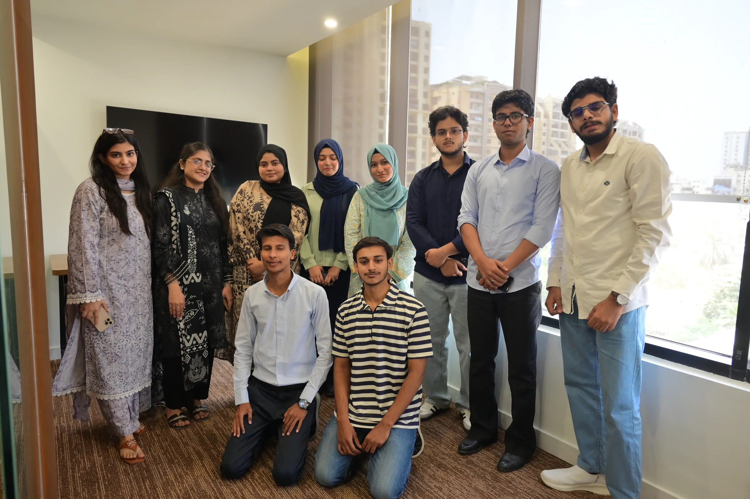 KIET students visiting Encore Digital office for an industry exposure session
